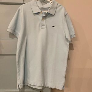 Youth Boys Baby Blue Vineyard Vines Polo size small.
